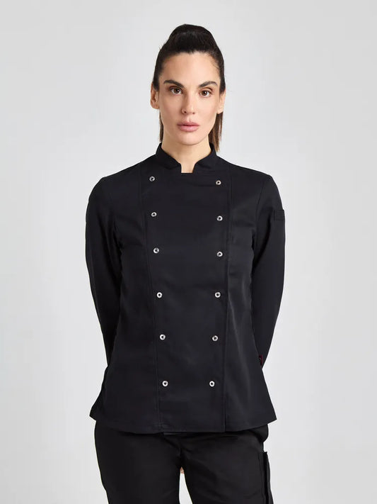 Kochjacke Arco Lady Care mit atmungsaktivem Meshrücken – schwarz – Farbcode 1011 – Bild 1