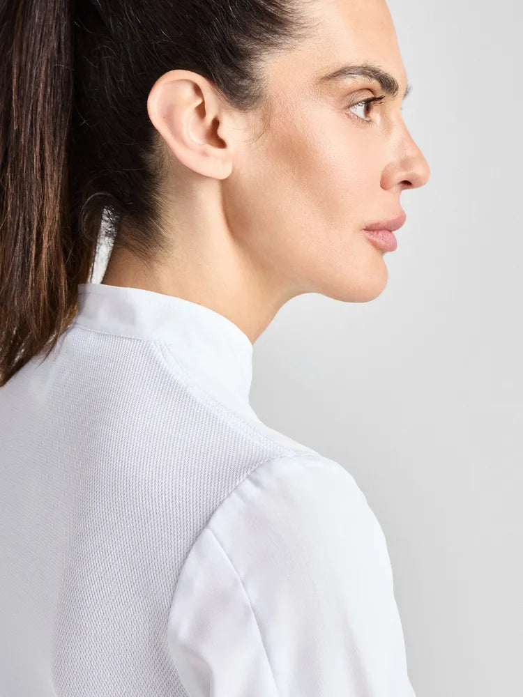 Kochjacke Arco Lady Care mit atmungsaktivem Meshrücken – weiß – Farbcode 2000 – Bild 5