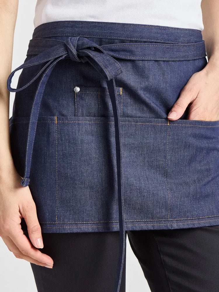 Bistroschürze Bellante Jeans 33 × 75 cm mit vier Taschenfächern – denim – Farbcode 5021 – Bild 4