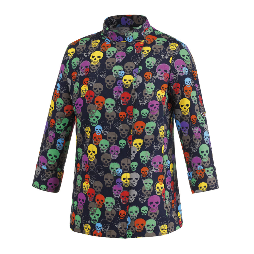 Damen-Kochjacke Woman – Color skulls – Bild 1