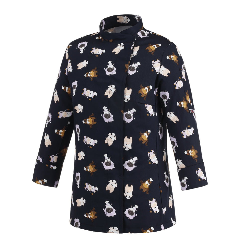 Damen-Kochjacke Woman – Puppies – Bild 1