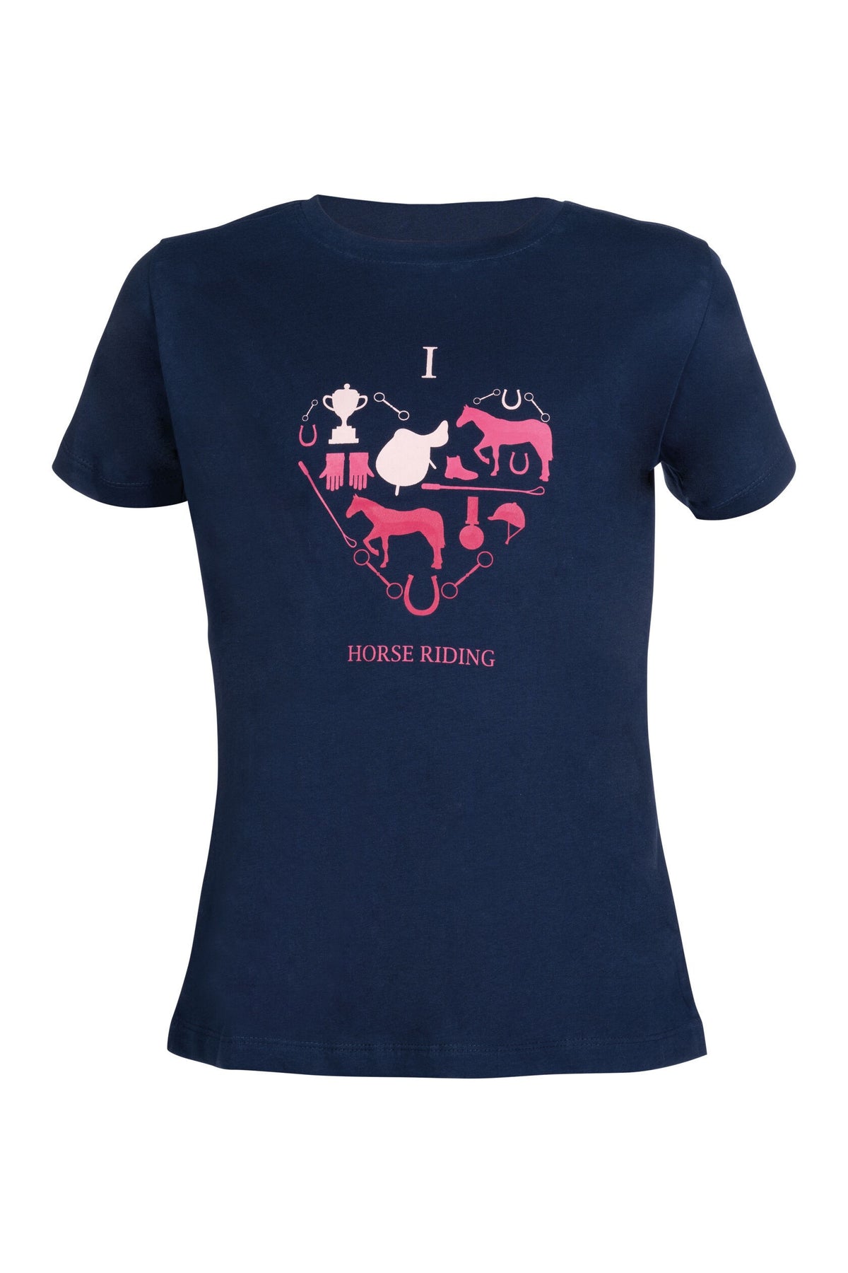 Kinder-T-Shirt I love horse riding – 100% Baumwolle – Bild 2