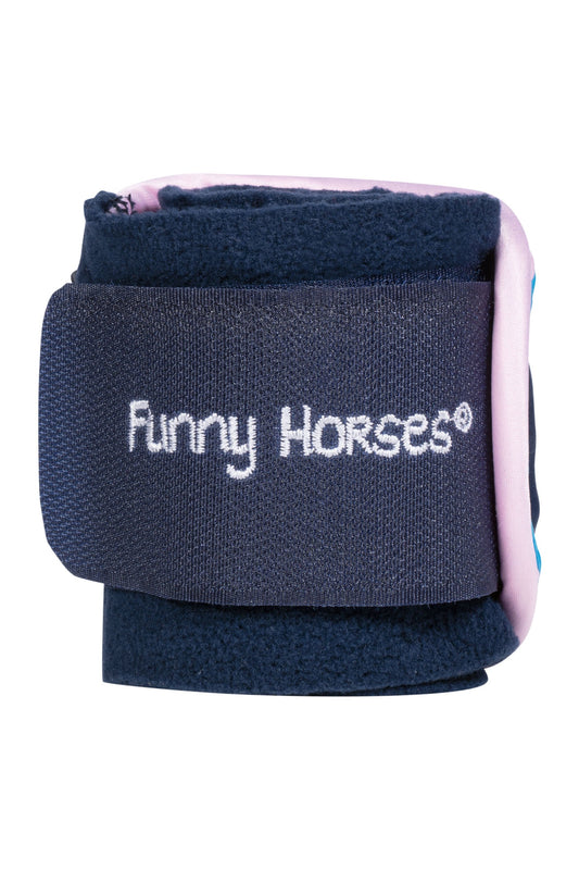 Fleecebandagen Funny Horses Hearts – 4er Set – Bild 2