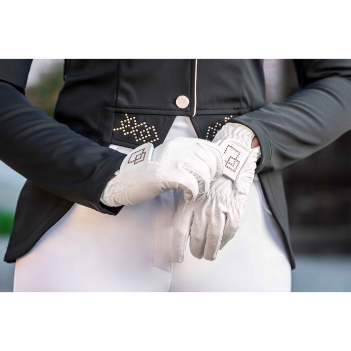 Reithandschuhe Competition – besetzt mit feinen Dekosteinen – Bild 7