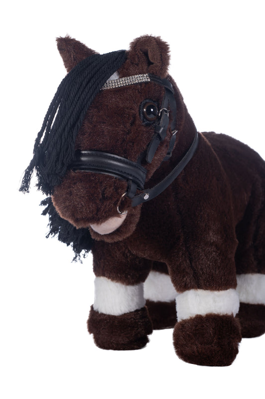Trense Cuddle Pony – schwarze Kunstledertrense – Bild 2
