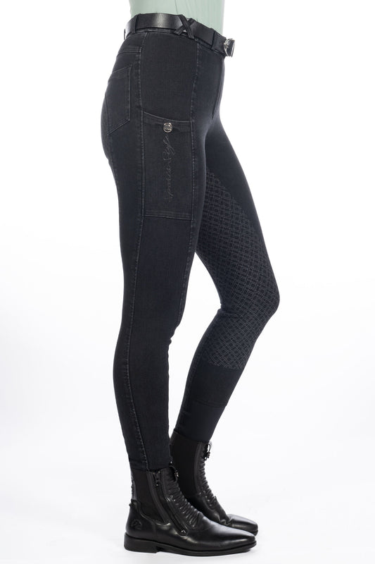 Reithose Harbour Island Denim – Silikon-Vollbesatz – Bild 2