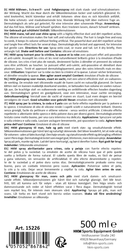Mähnenspray 500 ml 15226 – erleichtert die Kämmbarkeit – Bild 2