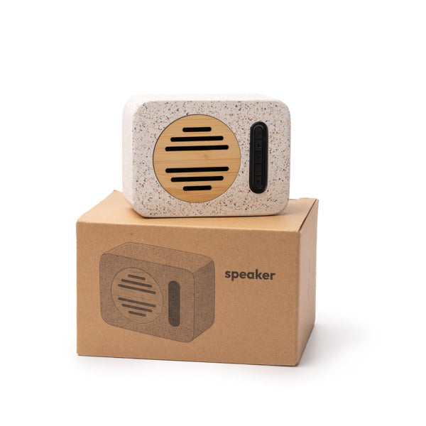 BLUETOOTH-LAUTSPRECHER MILER – aus Recycelter Terrazzo-Stein und Bambus. – Bild 6