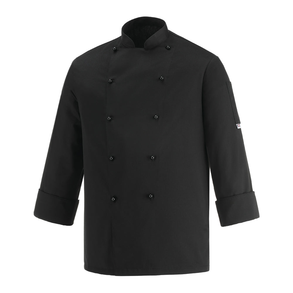 Unisex-Kochjacke Safety ML – Schwarz – Bild 1