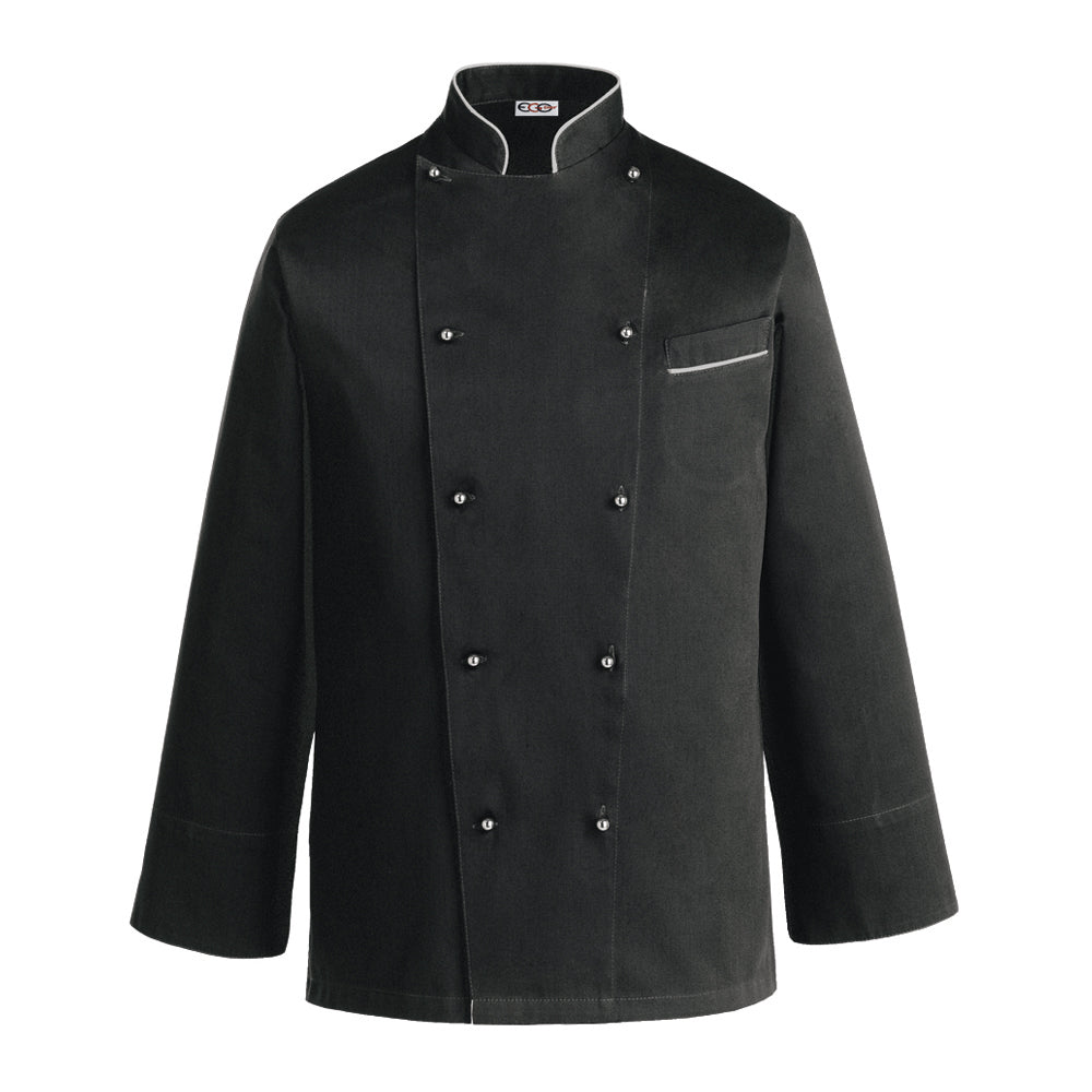 Unisex-Kochjacke Paint – Schwarz – Bild 1