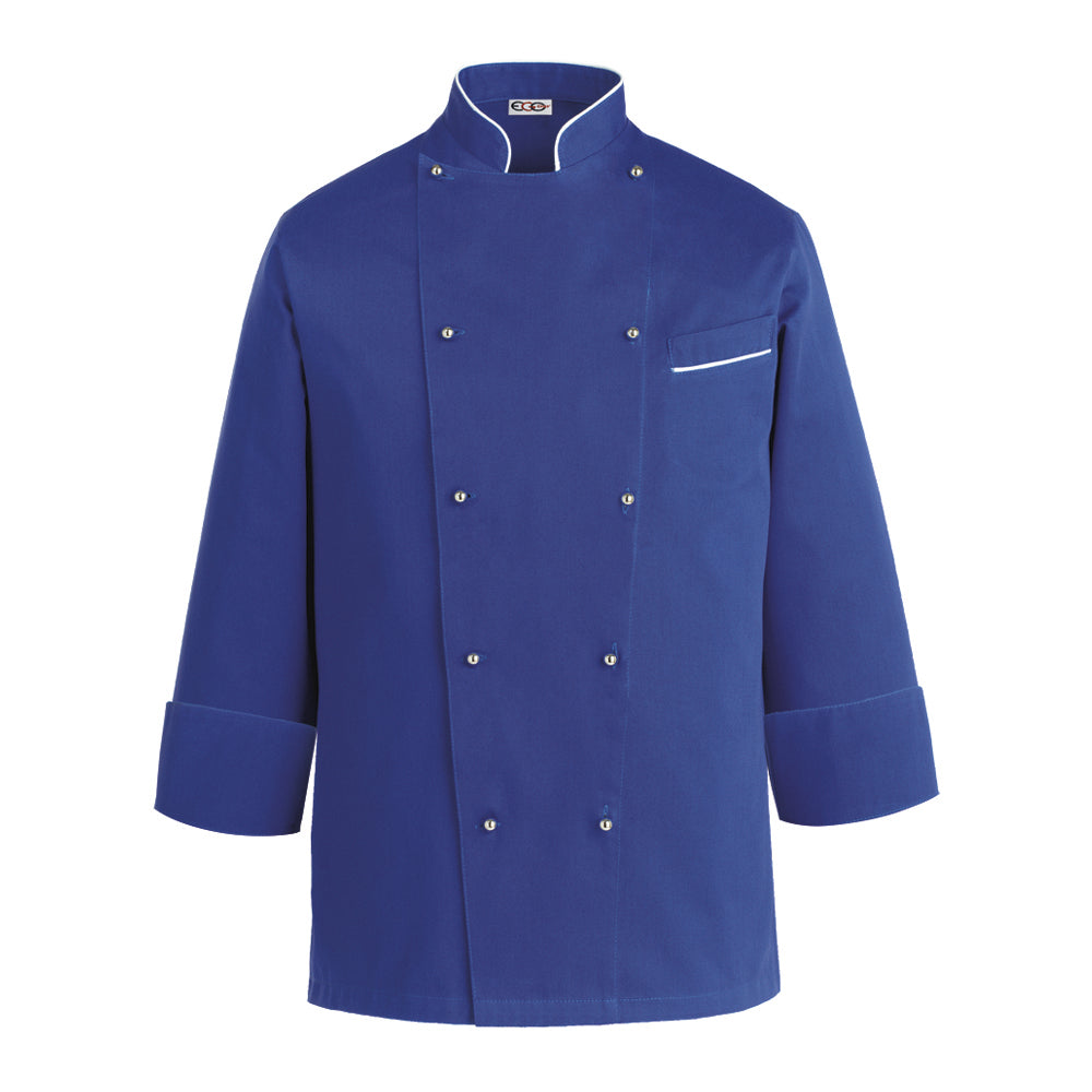 Unisex-Kochjacke Paint – Königsblau – Bild 1