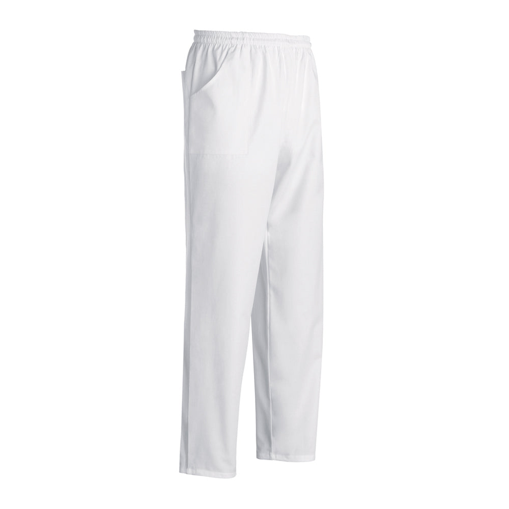 Unisex-Kochhose Coulisse Pocket – Weiß – Bild 1
