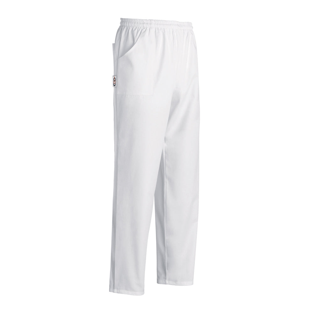 Unisex-Kochhose Coulisse Pocket – Weiß – Bild 1