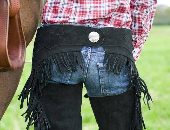 Showchaps mit Fransen 4383 – Leder – Bild 2