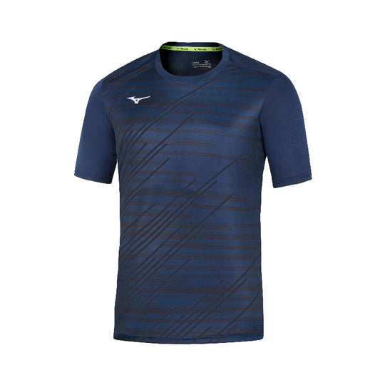Mizuno Sport-T-Shirt Chiba – Herren | 62EAA505 – Marineblau