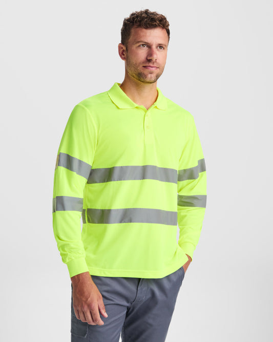 WARNSCHUTZ POLARIS L/S – aus 100% Polyester, Piqué, 170 g/m². – Bild 2