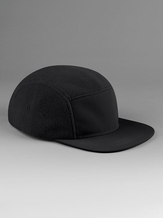 Baseball Caps Recycled Fleece Outdoor Camper Cap Schwarz bestickbar und bedruckbar – LA1970