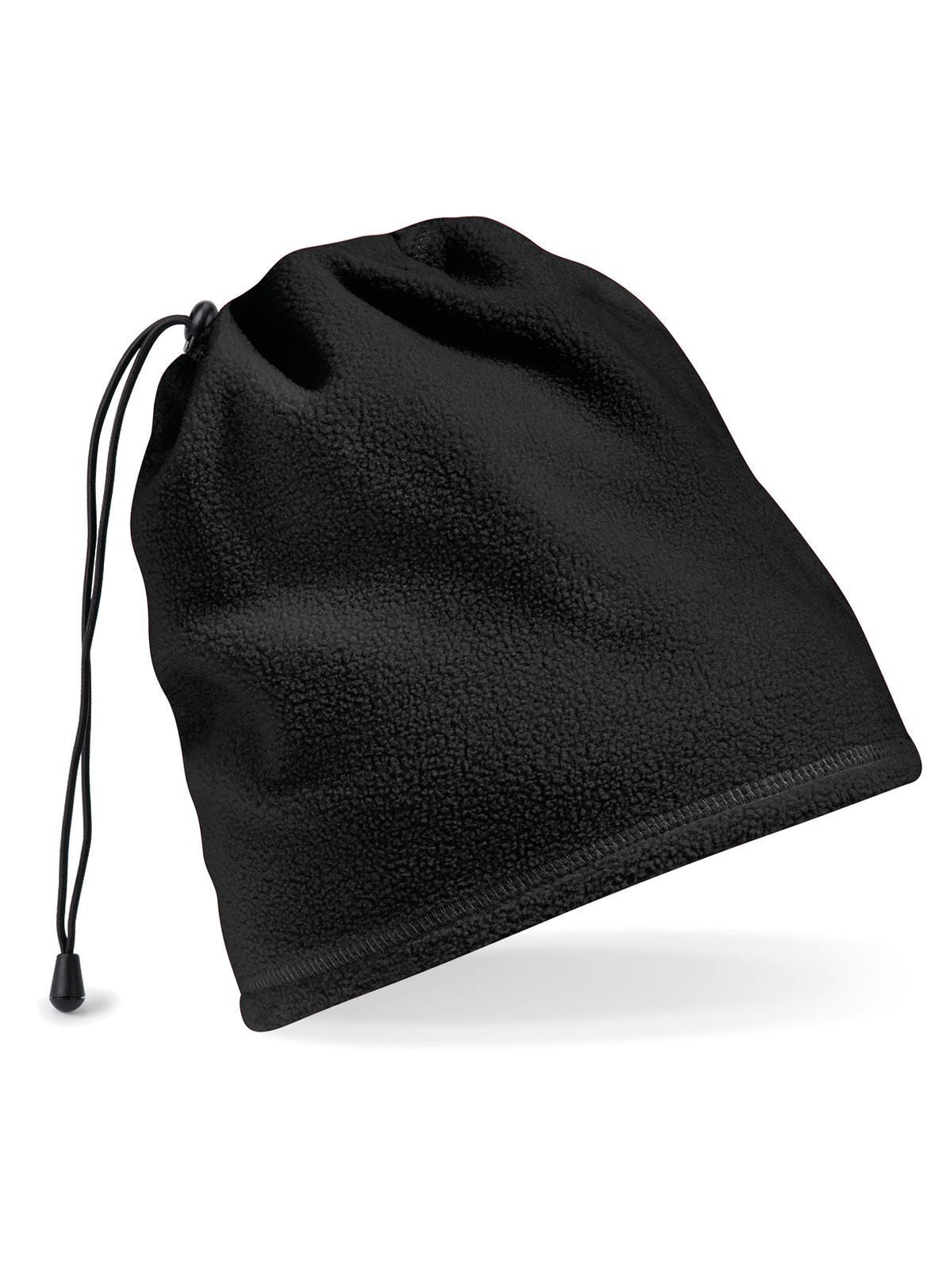 Suprafleece Snood/Hat combo Schal / Handschuhe – Beechfield – Farbe Schwarz – individuell veredelbar