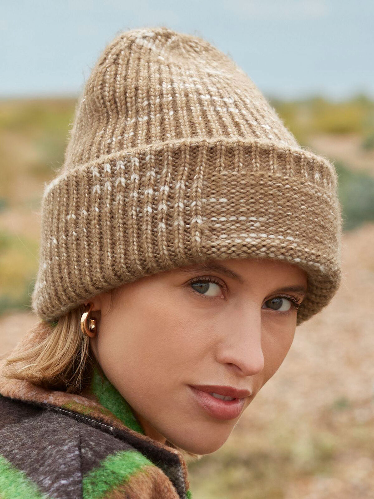 Beanies Chunky Knitted Patch Beanie bestickbar und bedruckbar – LA1970