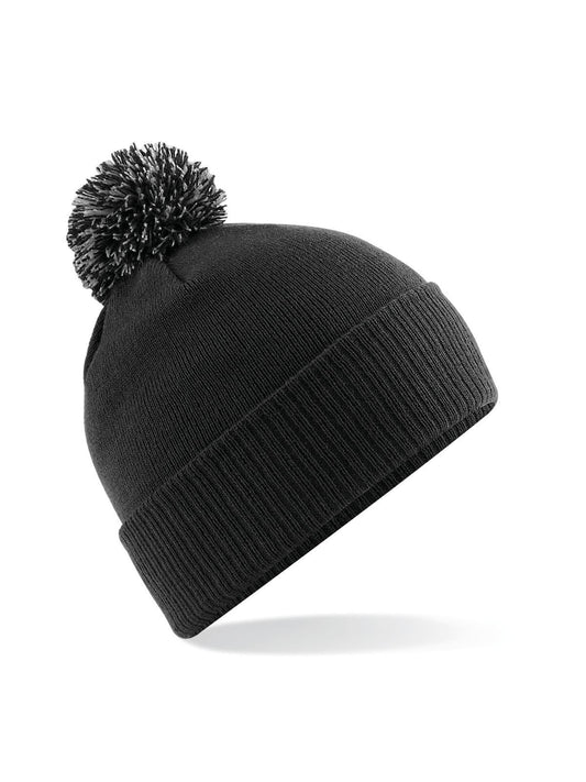 Beanies Snowstar Beanie Schwarz/graphite Grau bestickbar und bedruckbar – LA1970