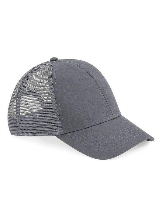 Trucker Caps Organic Cotton Trucker graphite Grau bestickbar und bedruckbar – LA1970