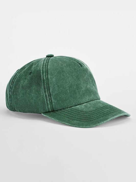 Baseball Caps Relaxed 5 Panel Vintage Cap vintage Flaschengrün bestickbar und bedruckbar – LA1970