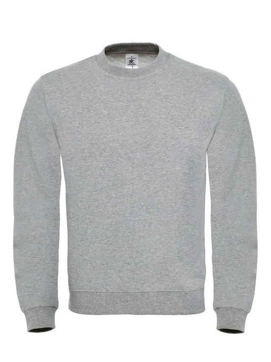 ID.002 Herren Sweatshirt / Hoodie – B&C – Farbe heather grey – individuell veredelbar