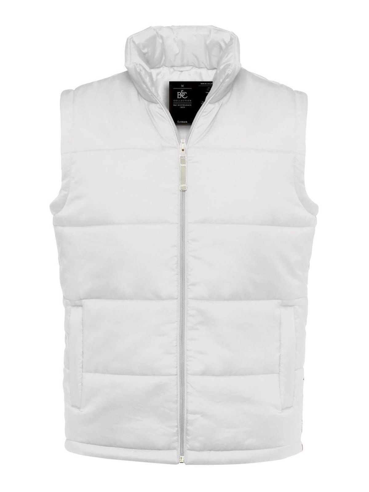 Bodywarmer Herren Jacke – B&C – Farbe Weiß – individuell veredelbar