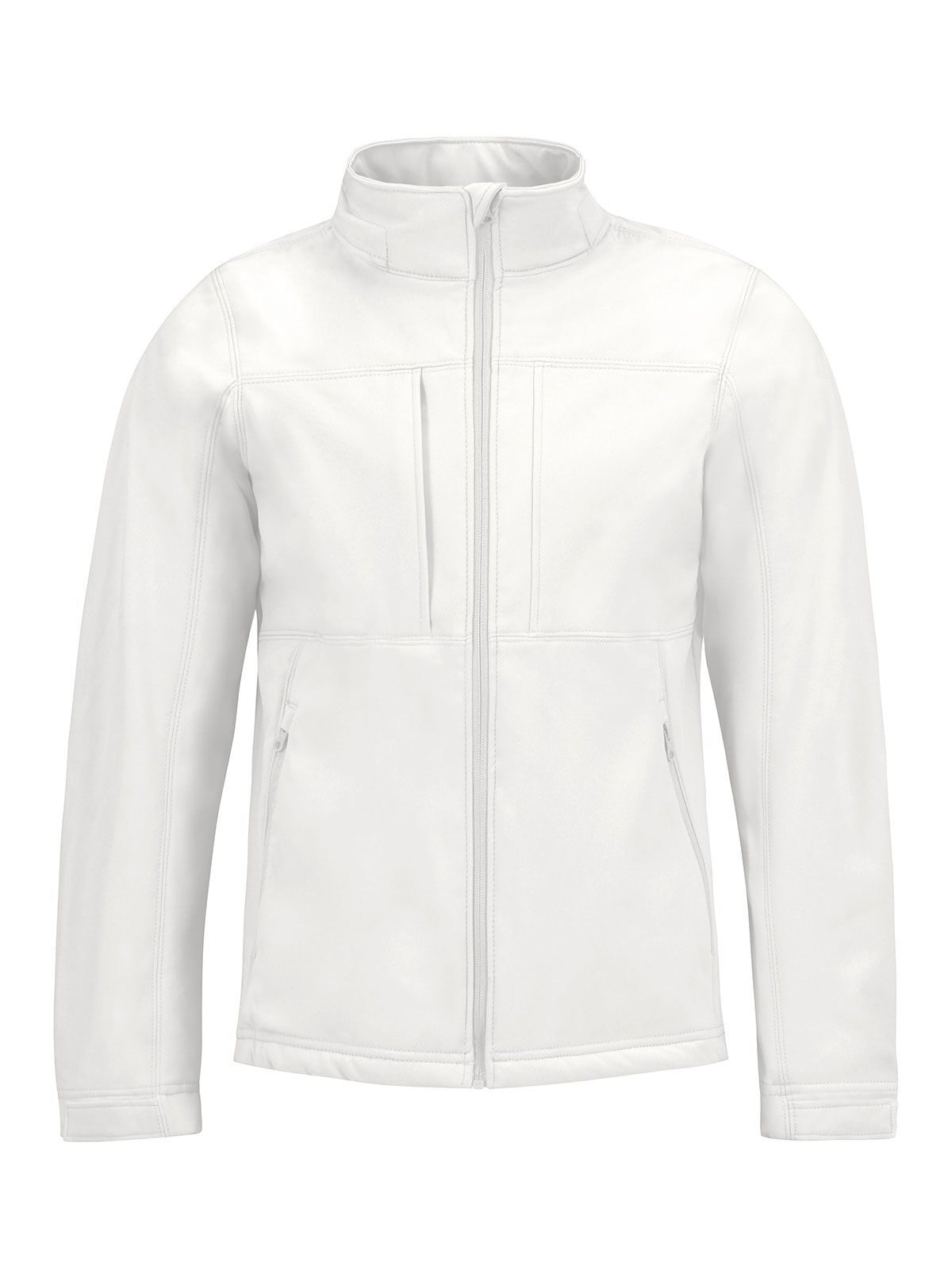 Hooded Softshell Herren – B&C – Farbe Weiß – individuell veredelbar