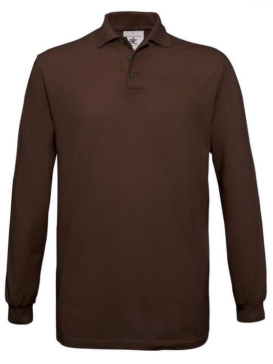 Safran LSL Poloshirt – B&C – Farbe Braun – individuell veredelbar