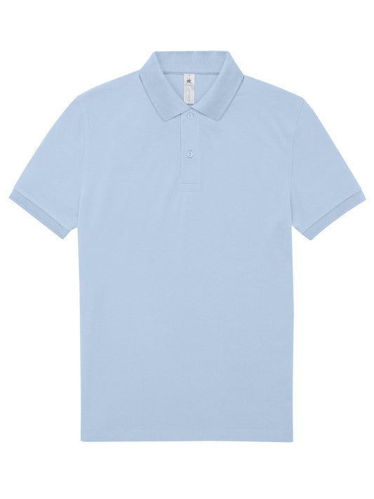 My polo 180 Poloshirt – B&C – Farbe blush blue – individuell veredelbar