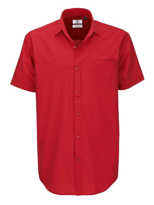 Heritage SSL Herren Hemd / Bluse – B&C – Farbe deep red – individuell veredelbar