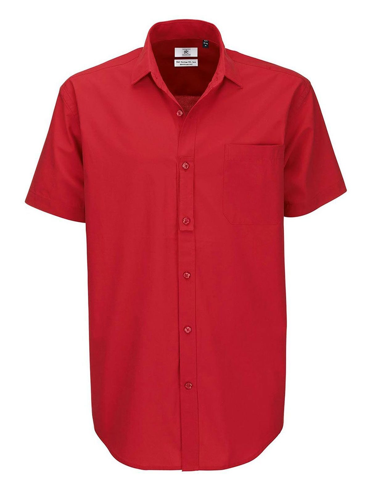 Heritage SSL Herren Hemd / Bluse – B&C – Farbe deep red – individuell veredelbar