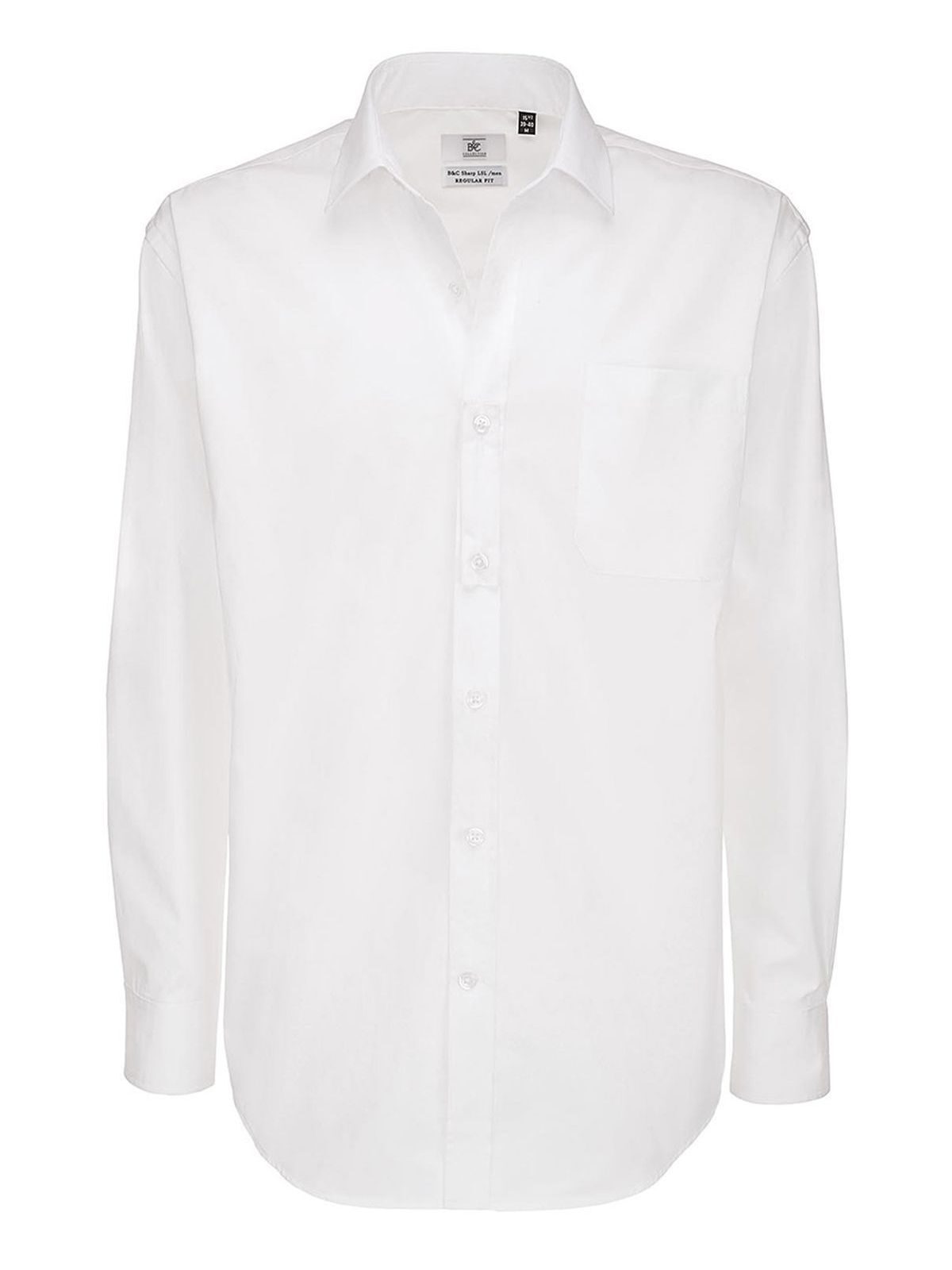 Sharp LSL Herren Hemd / Bluse – B&C – Farbe Weiß – individuell veredelbar