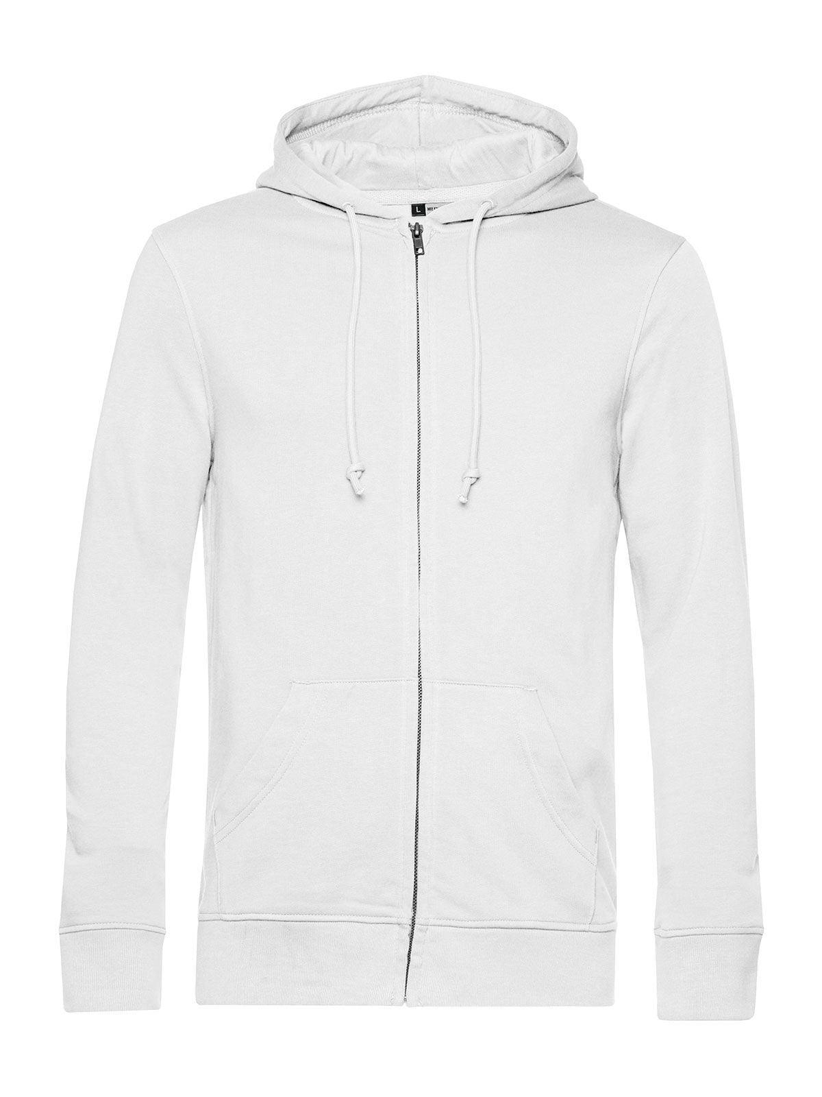 Inspire Zipped Hood Herren Sweatshirt / Hoodie – B&C – Farbe Weiß – individuell veredelbar