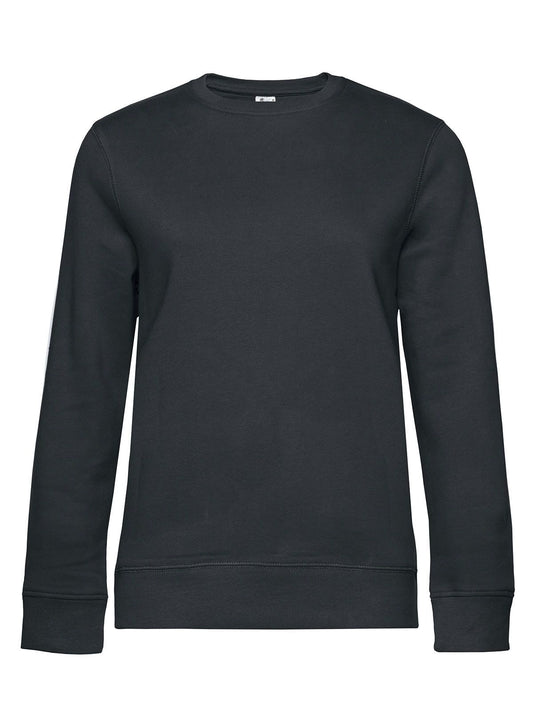 QUEEN Crew Neck Damen Sweatshirt / Hoodie – B&C – Farbe asphalt – individuell veredelbar