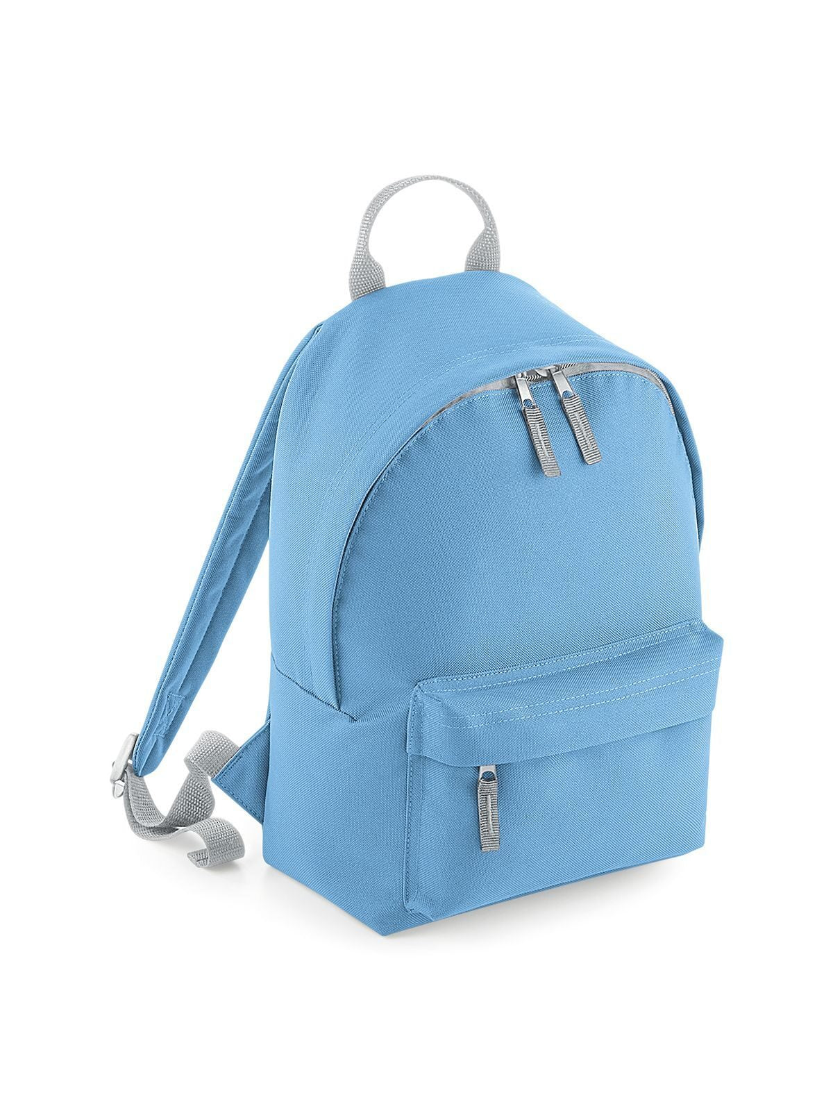 Mini Fashion Backpack Herren Tasche / Rucksack – Bag Base – Farbe sky blue/light grey – individuell veredelbar