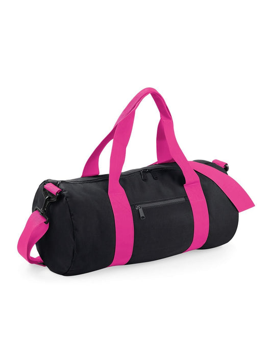 Original Barrel Bag Herren Tasche / Rucksack – Bag Base – Farbe black/fuchsia – individuell veredelbar