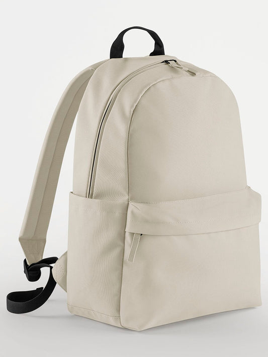Premium Recycled Backpack Herren Tasche / Rucksack – Bag Base – Farbe natural stone – individuell veredelbar