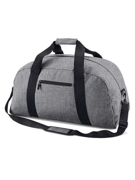 Classic Holdall Herren Tasche / Rucksack – Bag Base – Farbe grey marl – individuell veredelbar