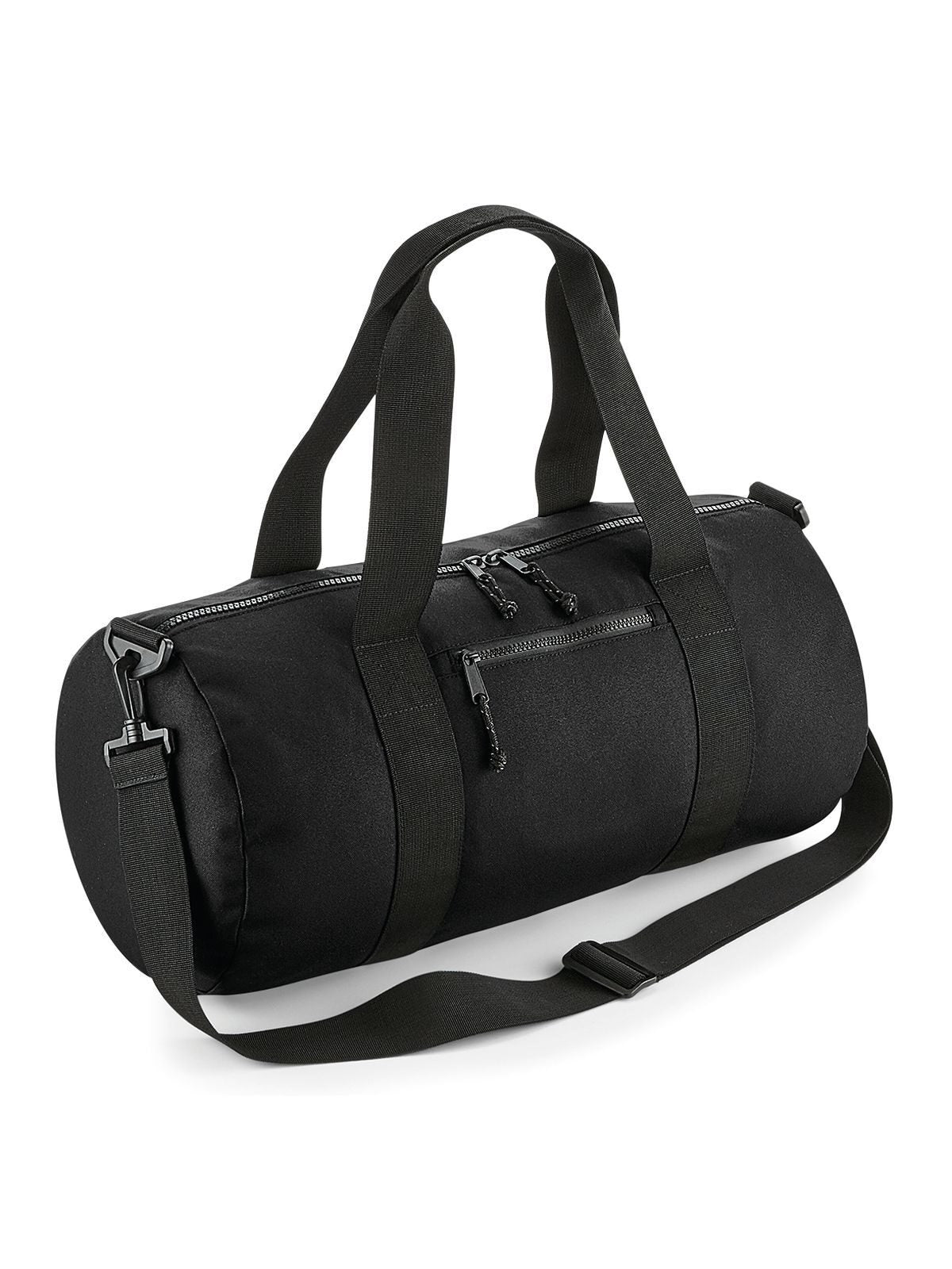 Recycled Barrel Bag Herren Tasche / Rucksack – Bag Base – Farbe Schwarz – individuell veredelbar