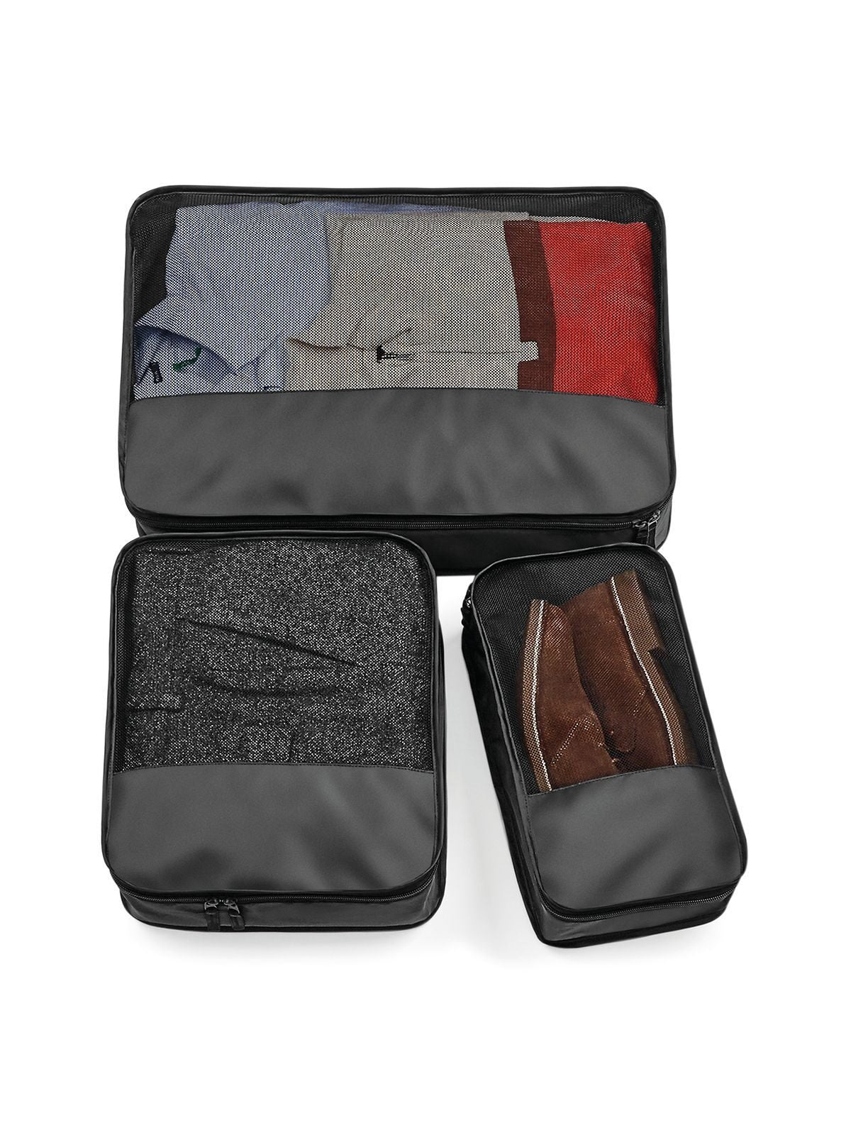 Escape Packing Cube Set Herren Tasche / Rucksack – Bag Base – Farbe Schwarz – individuell veredelbar