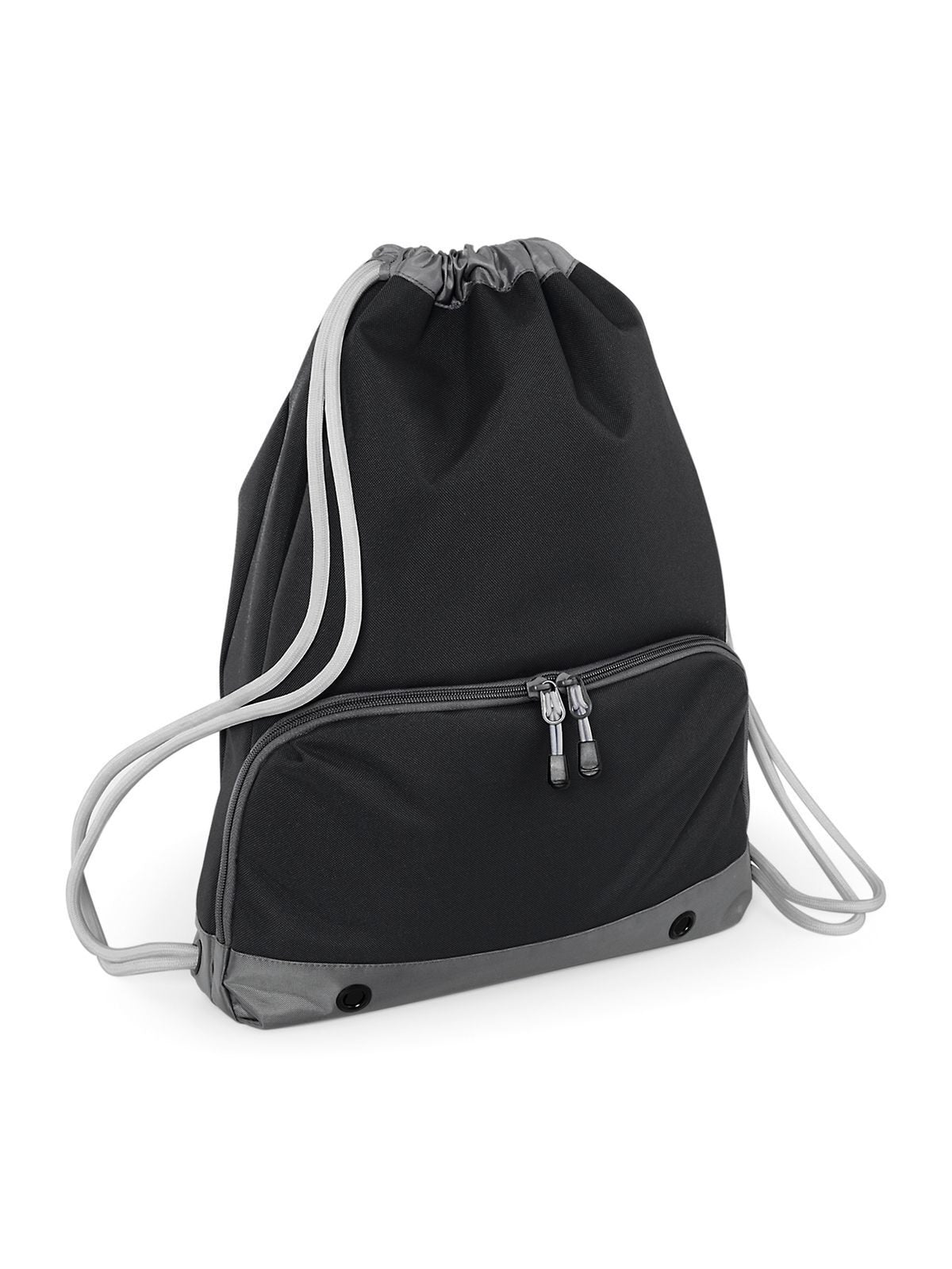 Athleisure Gymsac Herren Tasche / Rucksack – Bag Base – Farbe Schwarz – individuell veredelbar