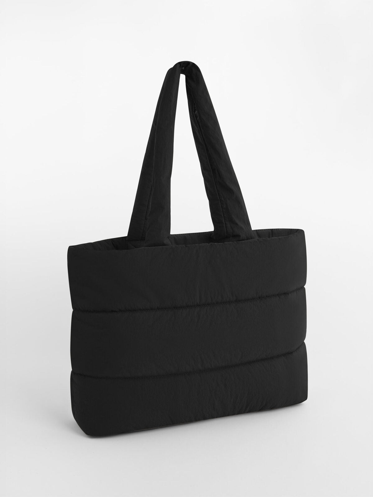 Quilted Tote Bag Herren Tasche / Rucksack – Bag Base – Farbe Schwarz – individuell veredelbar