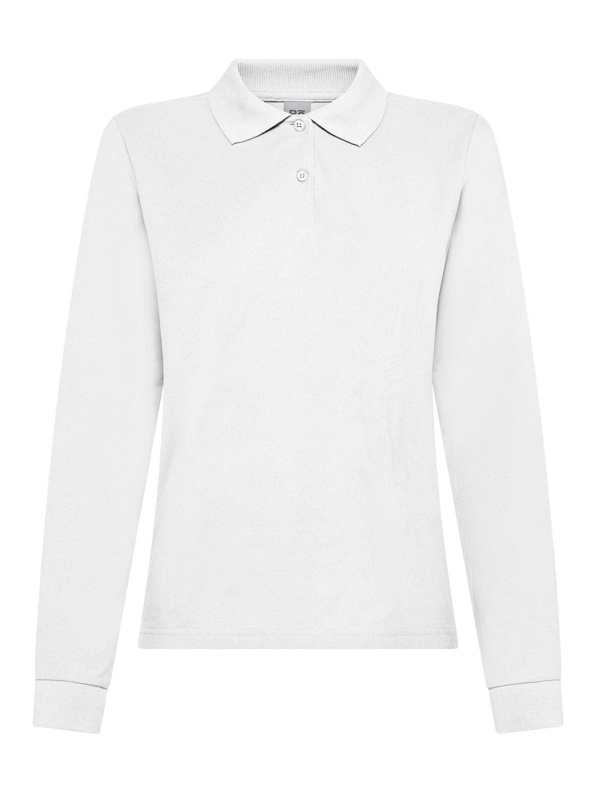 Evolution Polo Women LS Damen Poloshirt – Black Spider – Farbe Weiß – individuell veredelbar