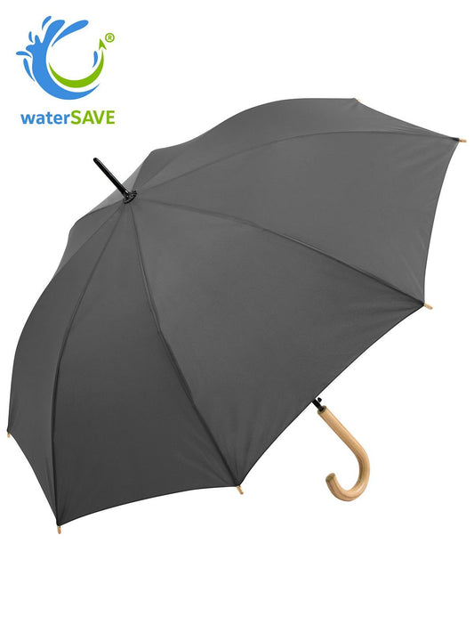 AC regular umbrella ÖkoBrella Regenschirm – FAre – Farbe Grey ws – individuell veredelbar