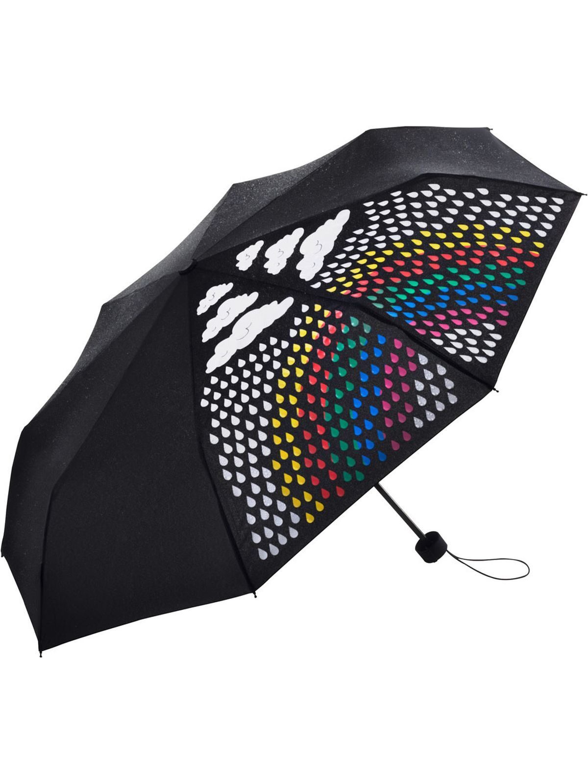 Mini umbrella Colormagic® Regenschirm – FAre – Farbe Schwarz – individuell veredelbar