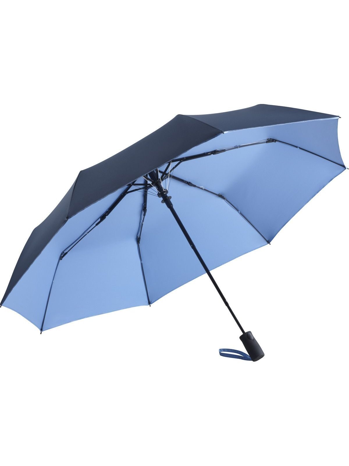 AC Mini umbrella ®-Dubleface Herren Regenschirm – FAre – Farbe Navy/Light Blue – individuell veredelbar