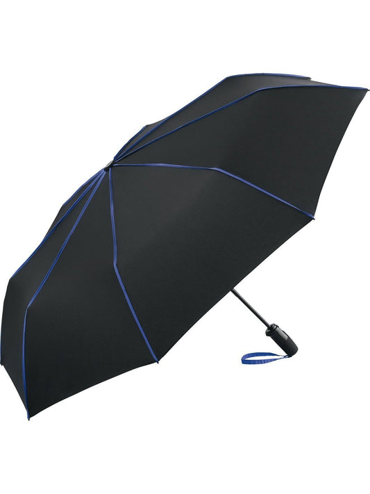 AOC Oversize Mini Umbrella ®-Seam Regenschirm – FAre – Farbe Black-Euroblue – individuell veredelbar