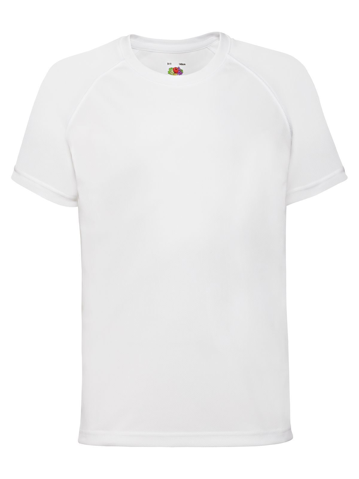 Performance T Kinder T-Shirt – Fruit of the Loom – Farbe Weiß – individuell veredelbar